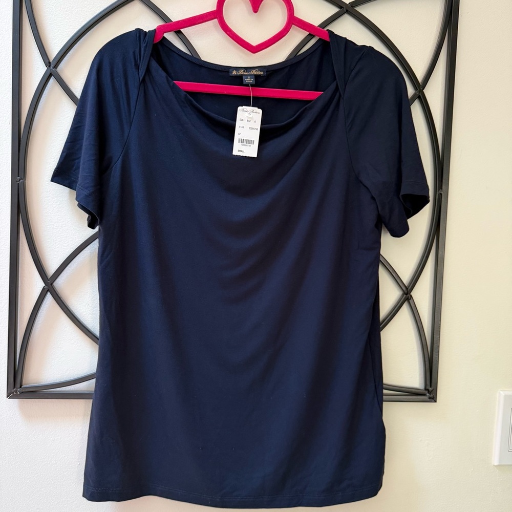 Brooks Brothers Classic Navy Women's Blouse